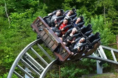 Mystery Mine roller coaster at Dollywood