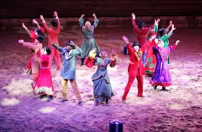 Christmas performers at Dolly Parton's Stampede