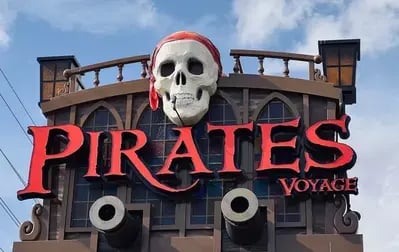Pirates Voyage sign