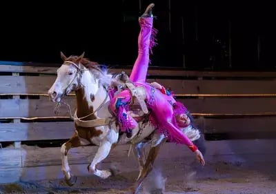 trick rider Stampede