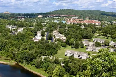 aerial view of branson missouri