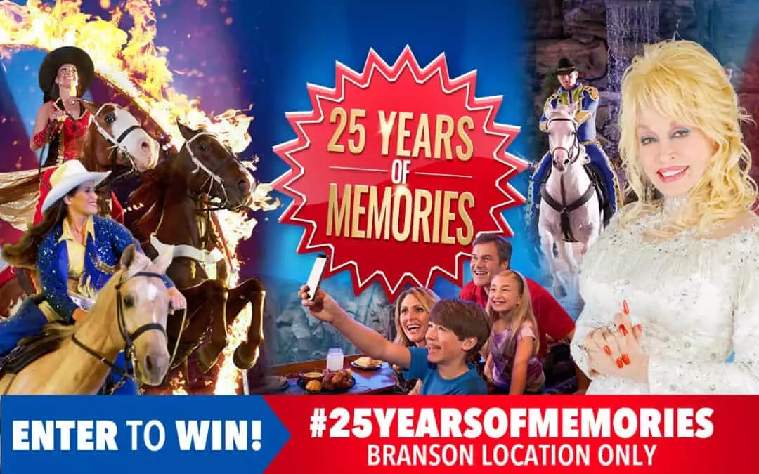 25 Years of Memories Photo Sweepstakes at Dolly Parton's Stampede in Branson, MO!