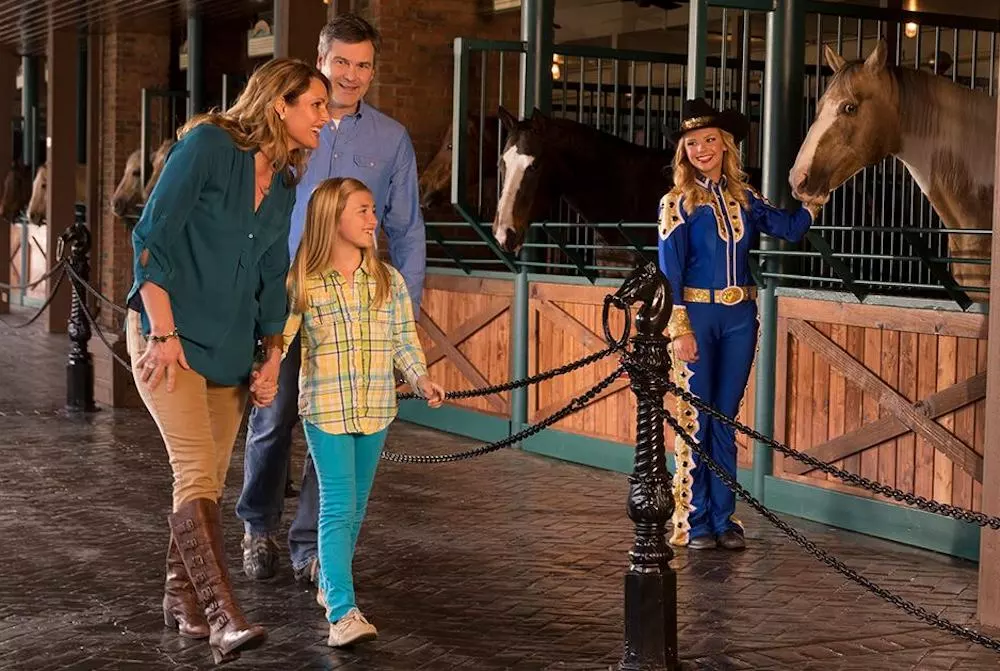 family during the Horse Walk