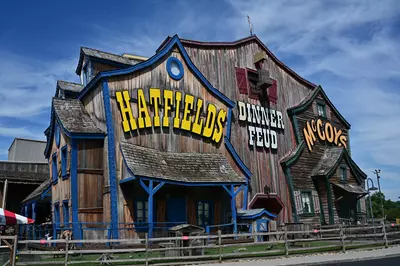 outside of Hatfield and McCoy Dinner Feud