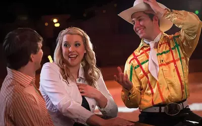 couple at Dolly Parton's Stampede