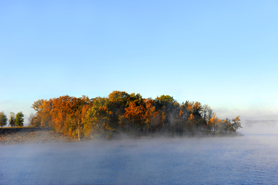 table rock lake in the fall