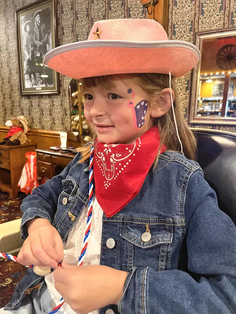 girl during cowgirl makeover