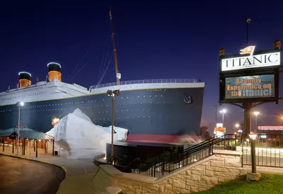 exterior of the Titanic Museum Attraction in Branson