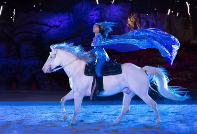 Stampede Performer on Horse at Christmas