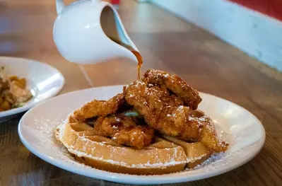 Chicken and Waffles at Frizze Chicken Farmhouse