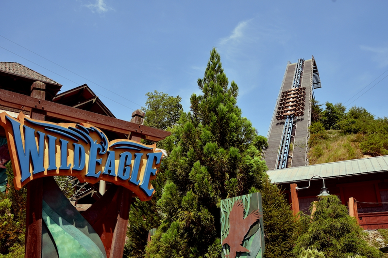 Wild Eagle roller coaster at Dollywood